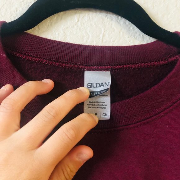 Maroon 'kamala & joe' Sweatshirt (S) - Picture 5 of 6